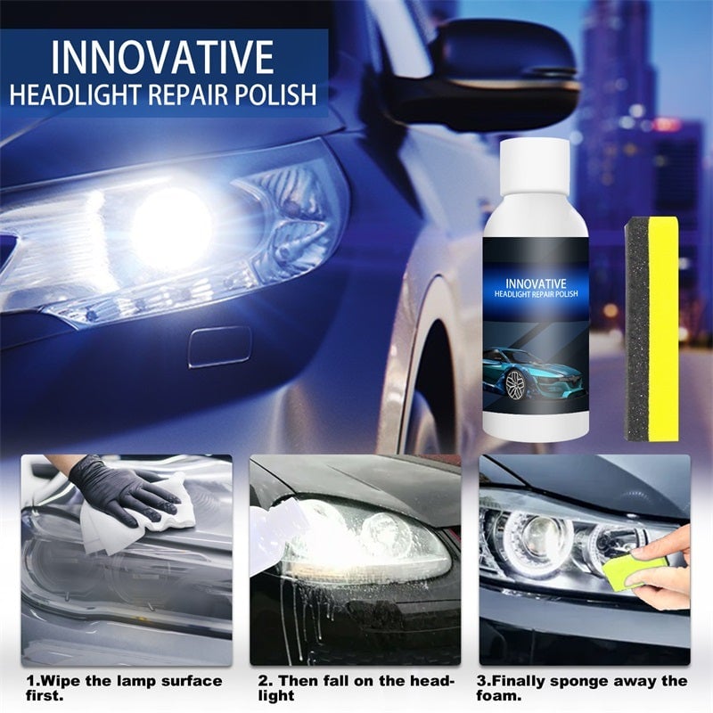 Automotive headlight repair fluid