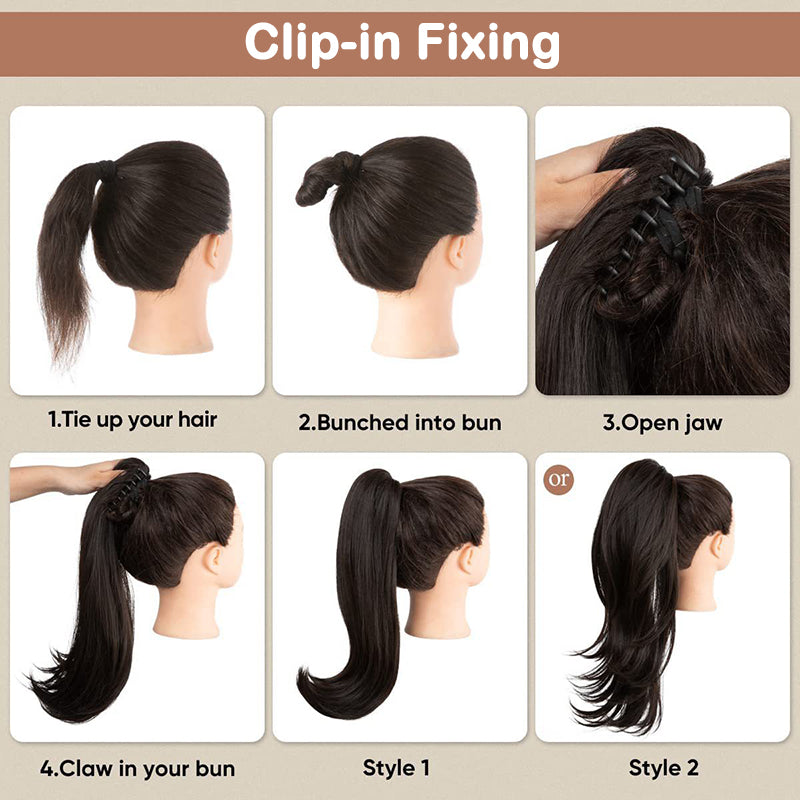 💥Hot Sale🍃Curly Wavy Frizzy Hair Extension with Ponytail💥