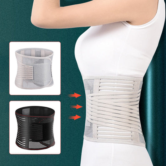 🔥Caring for your lumbar spine🎁🎄Heat-pressed Mesh Breathable Steel Plate Support Waist Protector