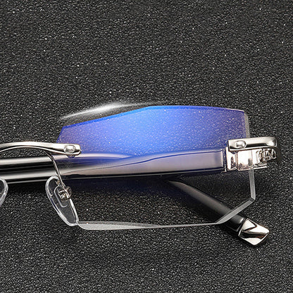 🖤Early Black Friday Sale:50% OFF🖤Blue Light Blocking Rimless Reading Glasses for Presbyopia