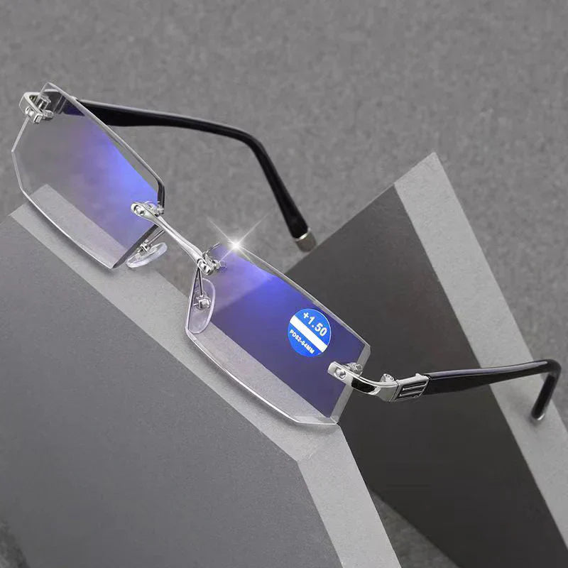 🖤Early Black Friday Sale:50% OFF🖤Blue Light Blocking Rimless Reading Glasses for Presbyopia
