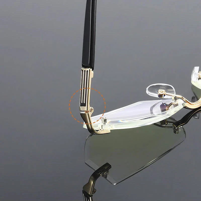 🖤Early Black Friday Sale:50% OFF🖤Blue Light Blocking Rimless Reading Glasses for Presbyopia