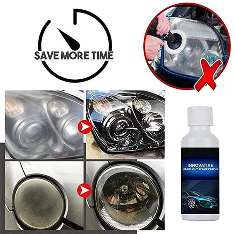Automotive headlight repair fluid