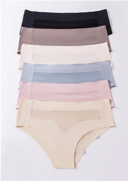 ⏰PAY 1 GET 4 PCS⏰Mid-waist quick-drying invisible ice silk panties