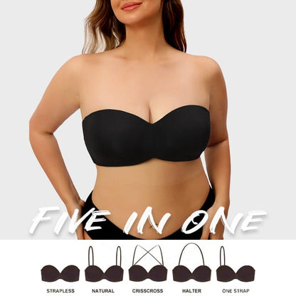 HOT SALE Full Support Non-Slip Convertible Bandeau Bra