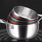 Thickened Mingzhu soup pot, large capacity, meets various cooking needs.