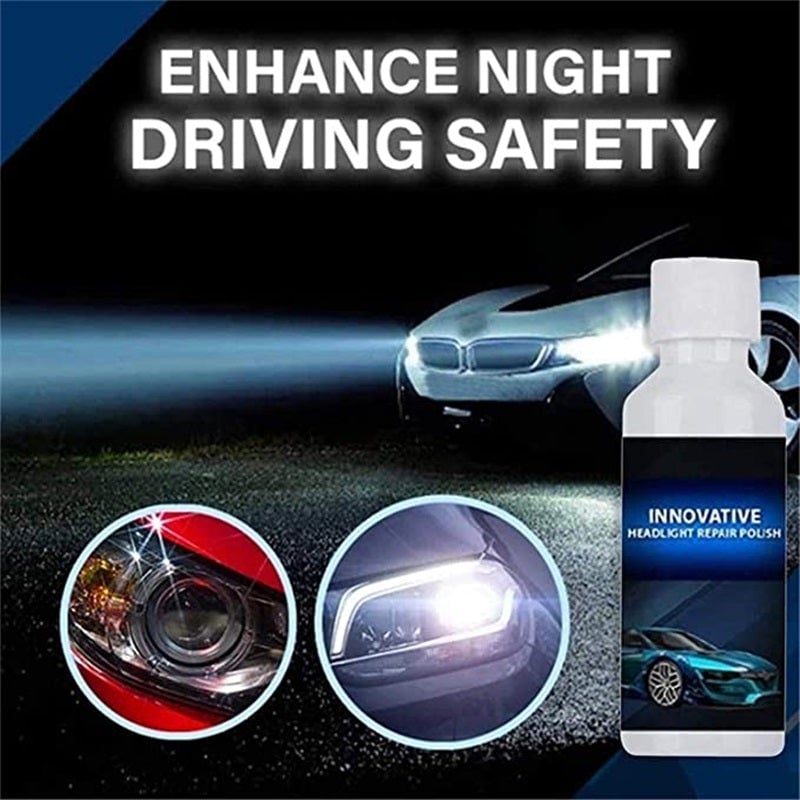 Automotive headlight repair fluid