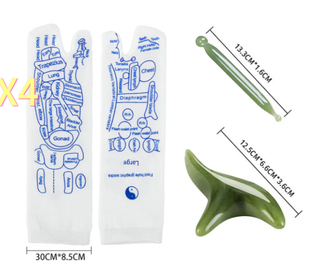 🩺✨【Foot Wellness Unlocked】Reflexology Massage Socks + Detailed Acupoint Guide 📃
