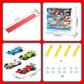 🎁Early Christmas Hot Sale 50% OFF🎅🧩 DIY Alloy Car Race Track with Suction Cups - Adjustable Layout for Creative Play, Develops Motor Skills & Logic 🚗📦