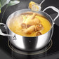 Thickened Mingzhu soup pot, large capacity, meets various cooking needs.