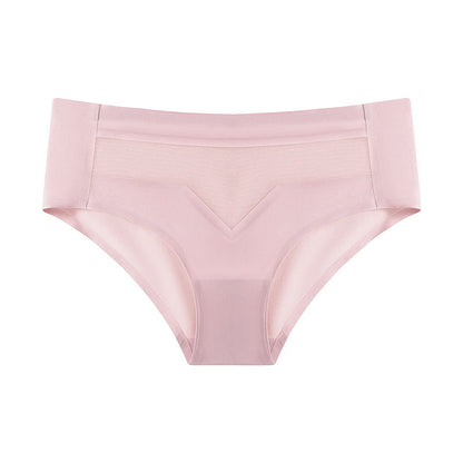 ⏰PAY 1 GET 4 PCS⏰Mid-waist quick-drying invisible ice silk panties