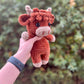 🎅Christmas Sale 50% OFF!!🎄🔥Crochet Highland Cow Amigurumi Pattern🐮- DIY Kit & Finished Plush