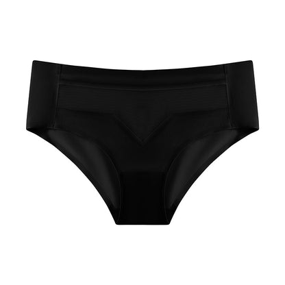 ⏰PAY 1 GET 4 PCS⏰Mid-waist quick-drying invisible ice silk panties