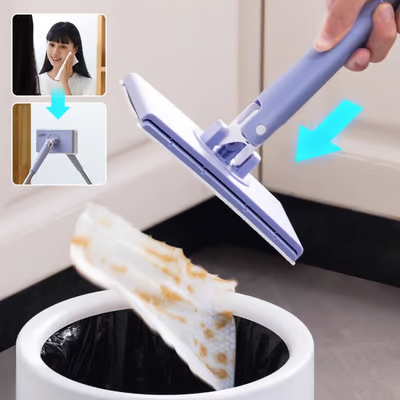 💥HOT SALE💥Automatic wet wipes, cleaning mop【multi-purpose for bedroom, bathroom and kitchen】💞does not dirty hands, very convenient💞