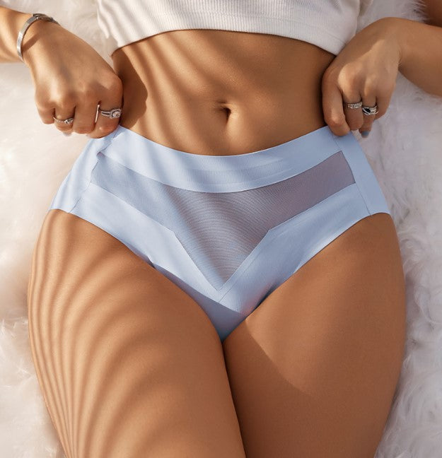 ⏰PAY 1 GET 4 PCS⏰Mid-waist quick-drying invisible ice silk panties