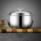 Thickened Mingzhu soup pot, large capacity, meets various cooking needs.