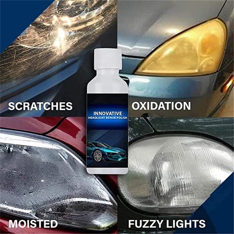 Automotive headlight repair fluid