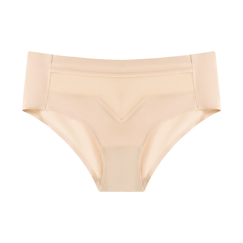 ⏰PAY 1 GET 4 PCS⏰Mid-waist quick-drying invisible ice silk panties