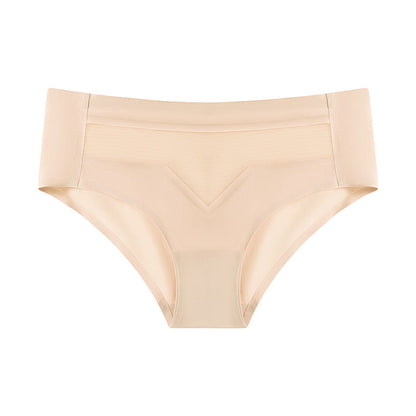 ⏰PAY 1 GET 4 PCS⏰Mid-waist quick-drying invisible ice silk panties