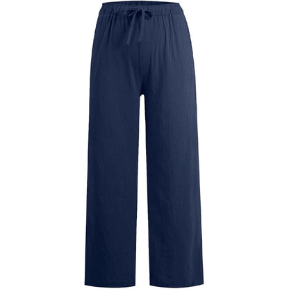 🔥Hot Sale🔥Women's  Cotton Linen casual wide-leg pants
