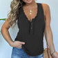 🔥Great Sale💝Women's V-neck button sleeveless tank top, elegant and simple, fully showcasing feminine charm!