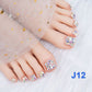 🔥Hot Sale Best Gift  🔥Delicate Glitter False Toe Nails Kit（50% OFF）