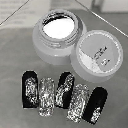 Silver Metallic Painting Nail Gel