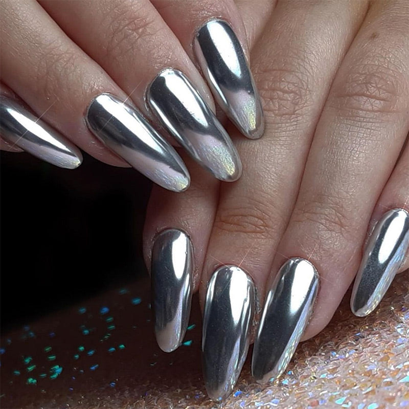 Silver Metallic Painting Nail Gel