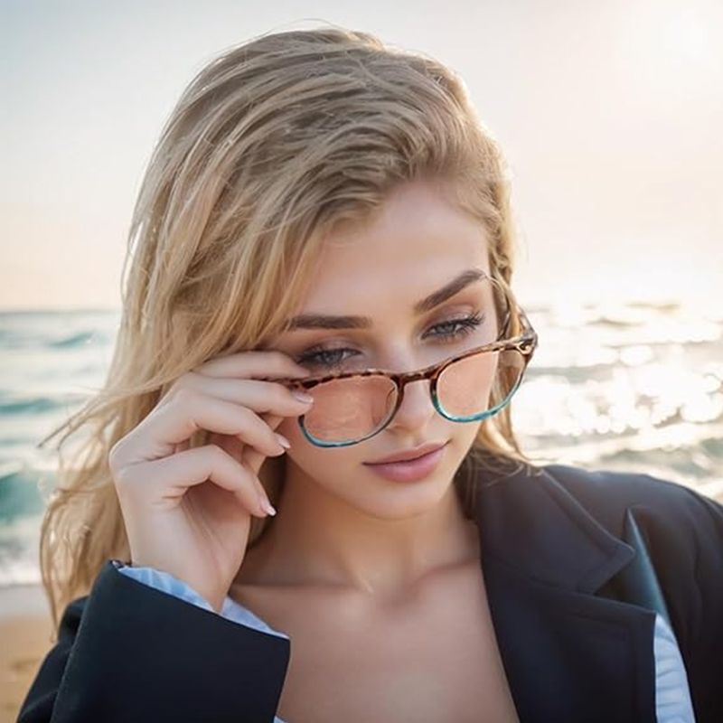 ✨HOT SALE 57% OFF✨Women's Sexy Leopard Print Anti-Blue Light Gradient Reading Glasses