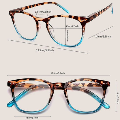 ✨HOT SALE 57% OFF✨Women's Sexy Leopard Print Anti-Blue Light Gradient Reading Glasses