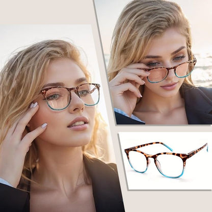 ✨HOT SALE 57% OFF✨Women's Sexy Leopard Print Anti-Blue Light Gradient Reading Glasses