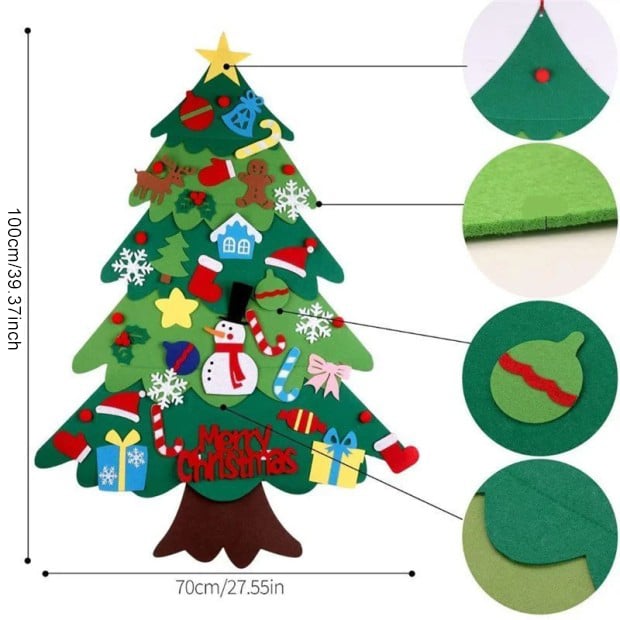 🎄Christmas Promotion 50% OFF🎁DIY Felt Christmas Tree Set