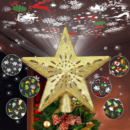 🎅🎄Christmas Tree Star & Snowflake Projection Light🎄🎅