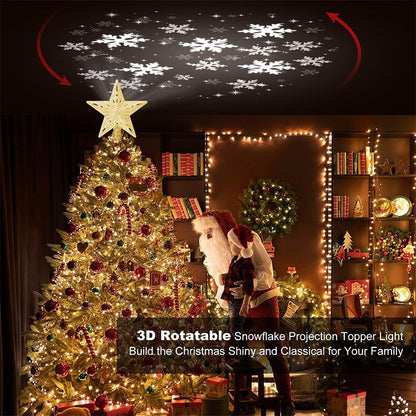 🎅🎄Christmas Tree Star & Snowflake Projection Light🎄🎅