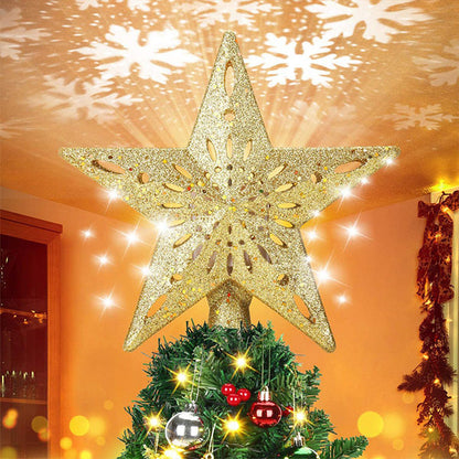 🎅🎄Christmas Tree Star & Snowflake Projection Light🎄🎅