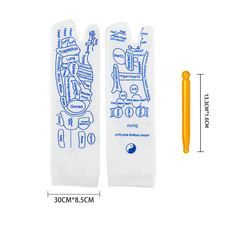 🩺✨【Foot Wellness Unlocked】Reflexology Massage Socks + Detailed Acupoint Guide 📃