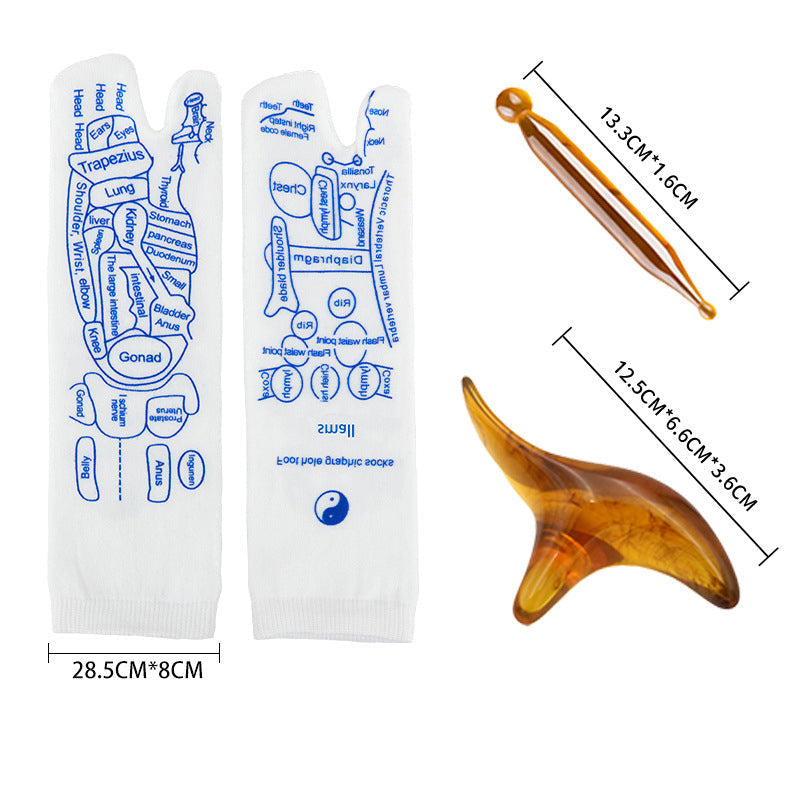 🩺✨【Foot Wellness Unlocked】Reflexology Massage Socks + Detailed Acupoint Guide 📃