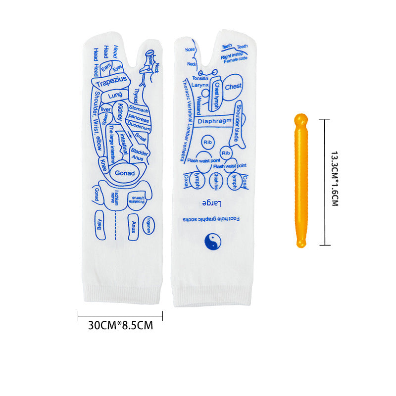 🩺✨【Foot Wellness Unlocked】Reflexology Massage Socks + Detailed Acupoint Guide 📃