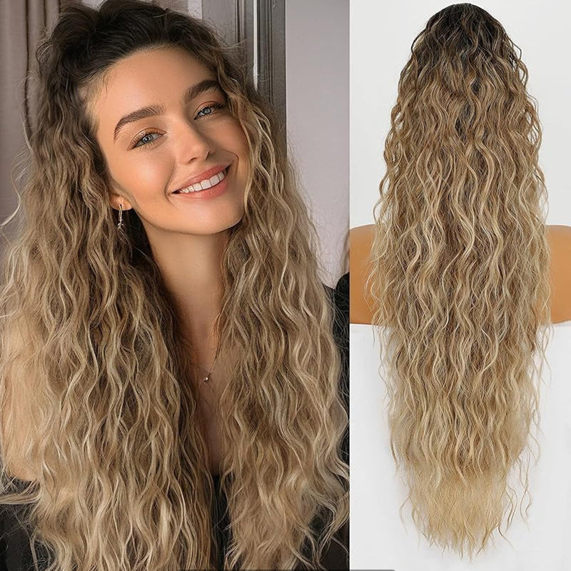 💥Hot Sale🍃Curly Wavy Frizzy Hair Extension with Ponytail💥