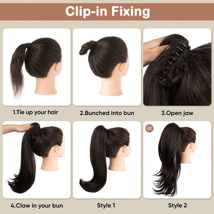 💥Hot Sale🍃Curly Wavy Frizzy Hair Extension with Ponytail💥