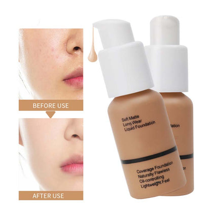🎉Buy 1 Get 1 Free🎉Long-Lasting Full Coverage Oil Control Foundation