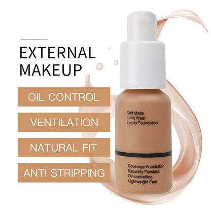 🎉Buy 1 Get 1 Free🎉Long-Lasting Full Coverage Oil Control Foundation