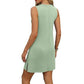 Architektonische Eleganz trifft Alltagstauglichkeit-Trägerkleid im Mini-Look mit V-Ausschnitt für Damen