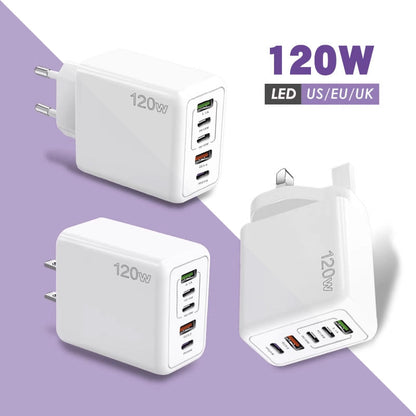 🎉LAST DAY SALE 50% OFF🔥[Practical Gift] 65W & 120W Multiple-Ports Fast Charger