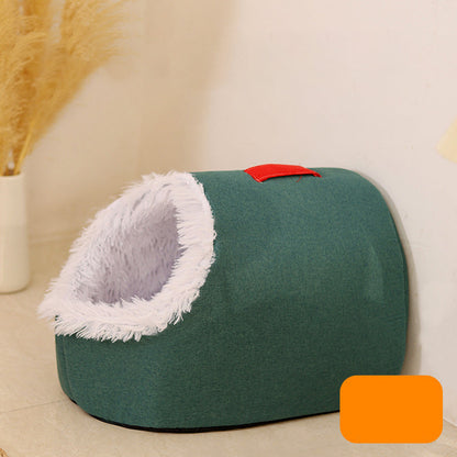 Winter Warm Pet Cave Bed