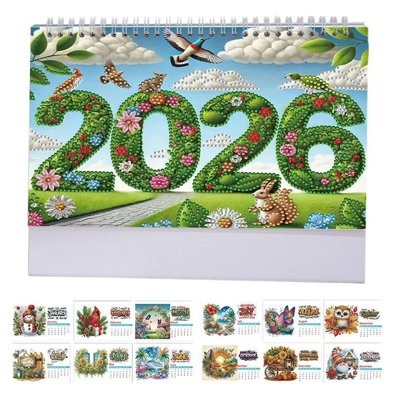 2026 Standing Desk Calendar DIY Diamond Art Painting