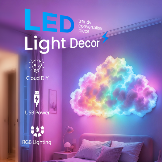✨ DIY USB-Powered Thundercloud LED Light Decor