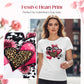 Valentine's Day Heart Print Couples T-Shirt